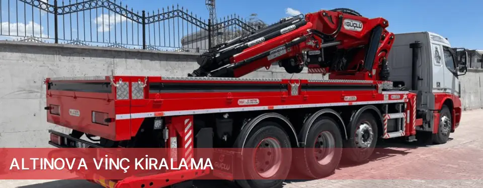 Altınova İlçemi Vinç Kiralama